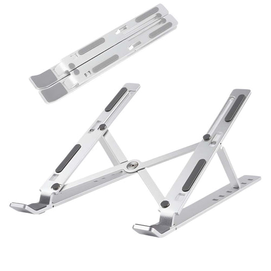 Aliuminis, sulankstomas nešiojamojo kompiuterio stovas