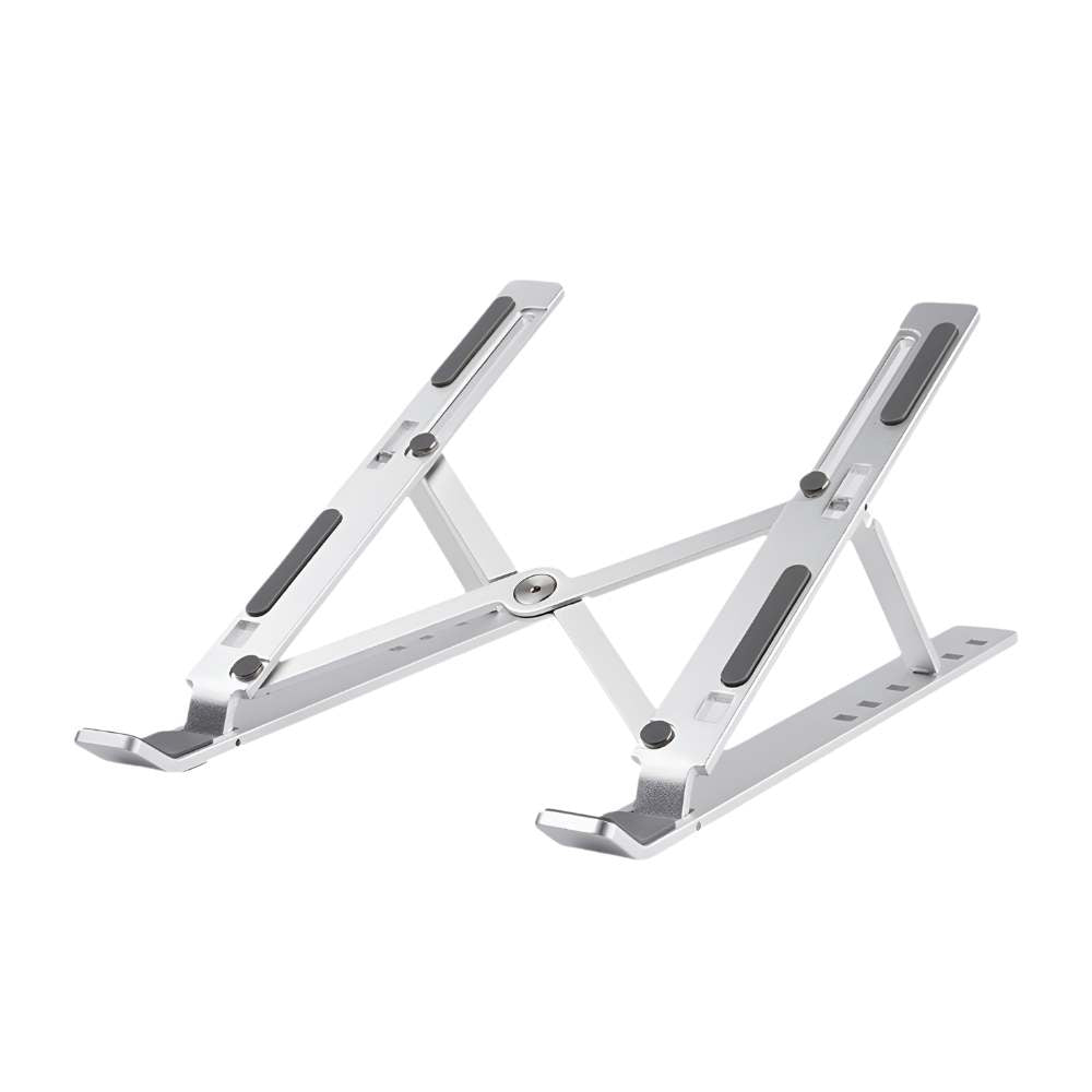 Aliuminis, sulankstomas nešiojamojo kompiuterio stovas