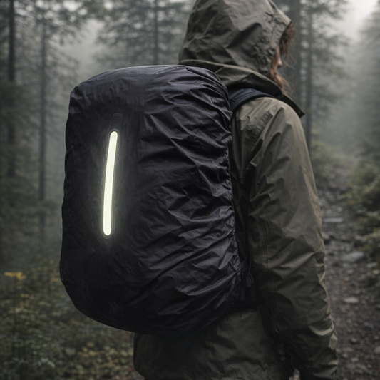 Kuprinės lietaus apsauga 30L–45L su atšvaitais